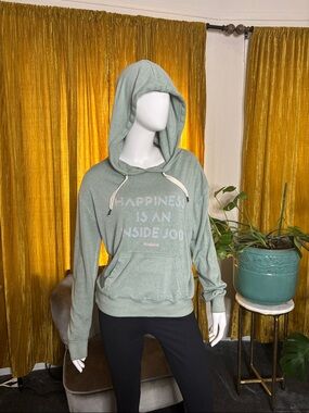 Happiness Is An Inside Job Sage Green Hoodie - Womens